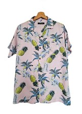 Chemise hawaienne homme rose