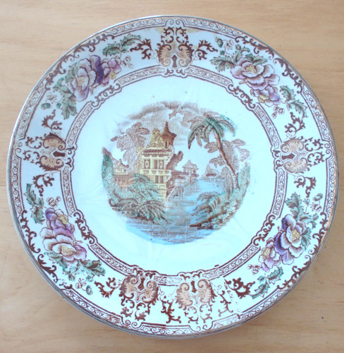Assiette decorative japonisant - assiette,