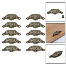 Lot de 10 poignées de tirage tasse vintage forme coquille design installation f