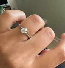 Bague solitaire fiançaille -