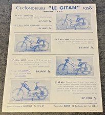 Brochure Tarif Cyclomoteurs Le