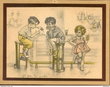 S8679 - Engraving GERMAINE BOURET: I play you the chicken!...