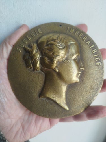 Médaillon bronze impératrice - bronze,