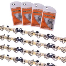 4 Saw Chains 40cm 3/8 1.3mm 55TG Compatible with Stihl Parkside Chainsaws