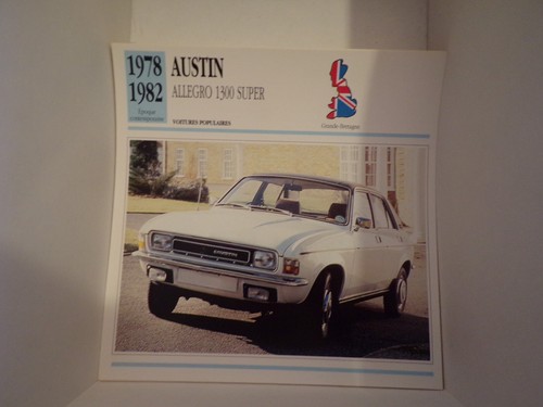 Fiche card carte car - fiche,