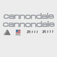 Cannondale R900 bicycle decals, Transferts, Stickers - Argent : N.940