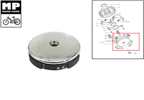 Cloche tambour embrayage - cloche,