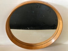 Vintage Teck Uno et Ãsten Kristiansson Luxury Suede 60's Scandinavian Design Mirror