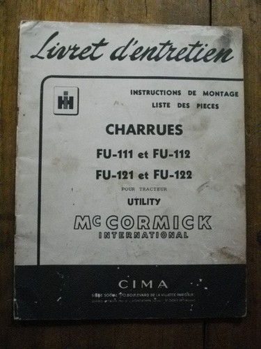 Mccormick charrues 111 - mccormick,