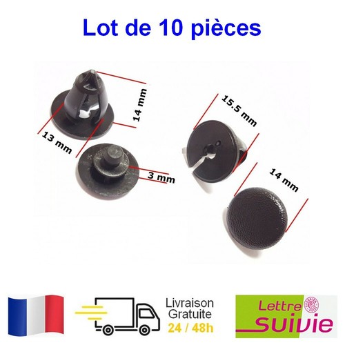 10x clips fixation intérieur - 10x,