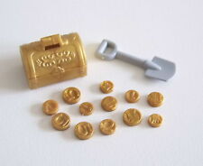 PLAYMOBIL (A2267) PIRATES - Golden Treasure Chest with 12 Gold Pieces & 4156 Leather