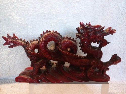 Statue dragon resine - dragon, en