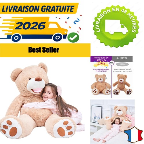Ikasa ours peluche géant - ours,