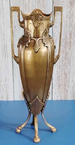Vintage brass amphora art - vintage,