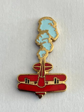 104 - Pin's AIRPLANE BIPLANE IN DIFFICULTY Signed FRESH