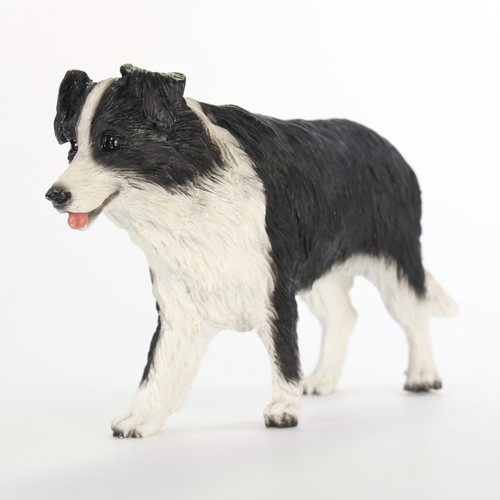 Border collie figurine hand - border,