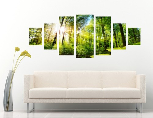 Forêt soleil impression - 3d, 1