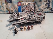 Lego Star Wars Millennium Falcon 4504 Han Solo Chewbacca Princess leia C3PO 