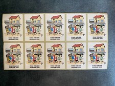 Boards 10 STICKERS "Public School - Fortnight 1990" - BENOIT BRISEFER by PEYO