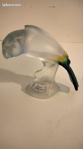 Sculpture perroquet cristal - sculpture,