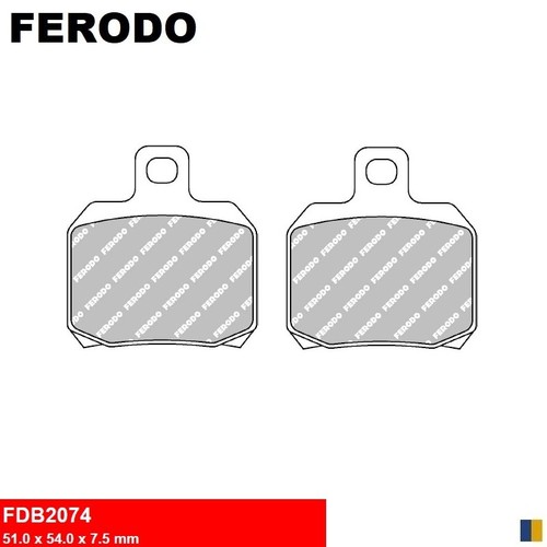 Plaquettes ferodo frein - de,