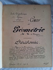 Livre cours géométrie Ecole