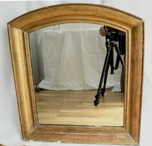 Ancien miroir argenté - miroir,