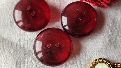 Trio épais boutons - , vintage