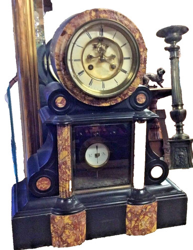 Pendule cheminée marbre - en,
