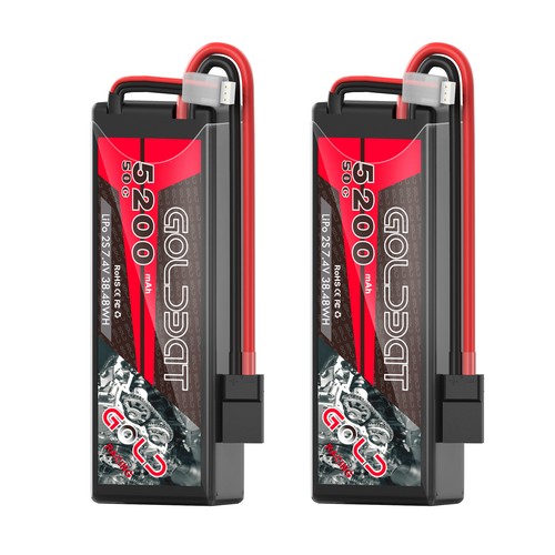 5200mah 50c 2s lipo - 2x,