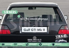 Autocollant GOLF GTI. VERSION