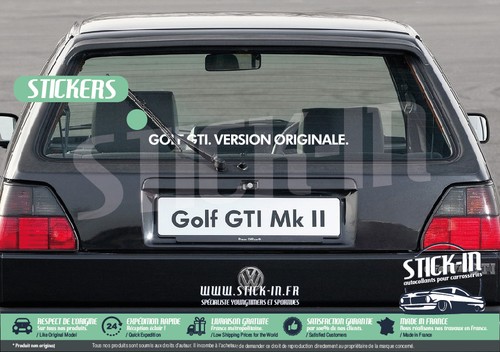 Autocollant golf gti - gti., version