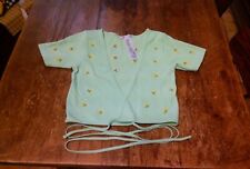 top cache coeur ZARA vert