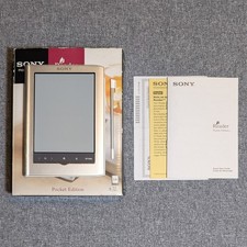 Silver Sony PRS-350 eReader with Original Box (AS-IS / Please Read Description)