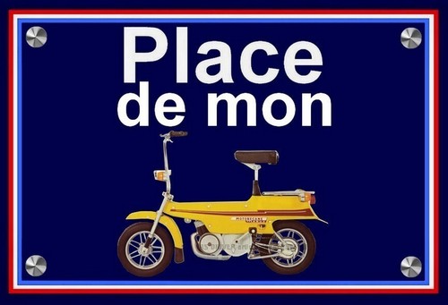 Plaque place mon mobyx - plaque,
