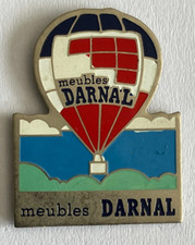 72 - Pin's HOT AIR BALLOON FURNITURE DARNAL Signed M.D.B
