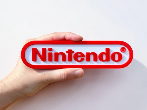 Plaque logo nintendo - plaque,