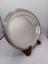 1 silver metal tray - Christofle goldsmith's shop - OC hallmark