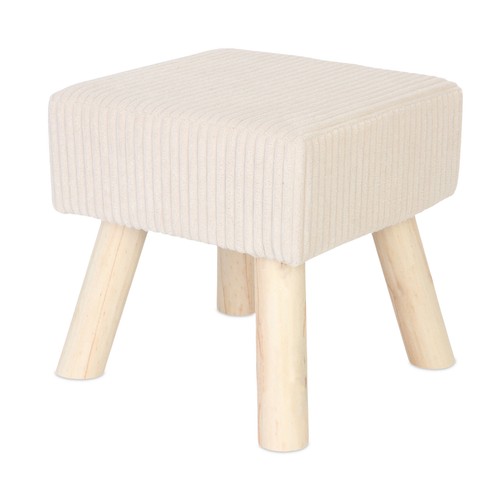 Tabouret velours côtelé - tabouret,