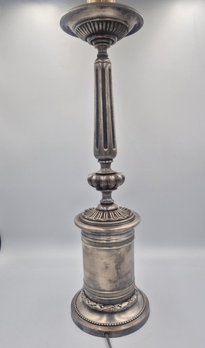 Rare lampe metal argenté - en,