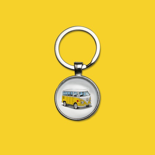 Porte clés combi split van - porte-clés,