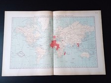 CARTE GEOGRAPHIQUE (1930) 60 X