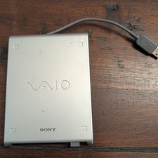 Sony VAIO PCGA-UFD5 3.5 inch External USB Floppy Drive Silver Portable Tested