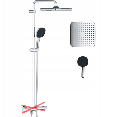 Ensemble douche apparent - ensemble,