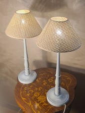 paire de lampes de chevet bois