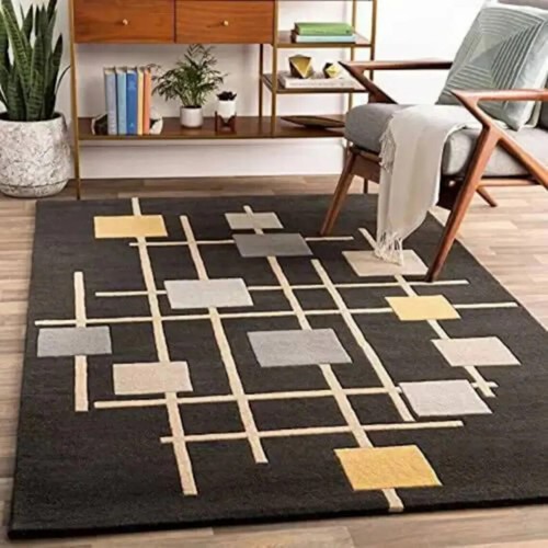 Tapis moderne touffeté la - touffeté,