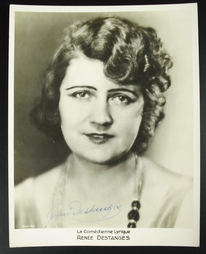 Autographe comédienne - de,