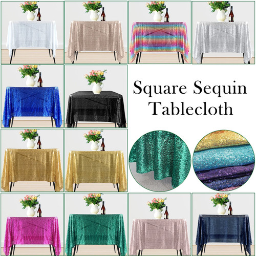 Nappe carrée pailletée - nappe,