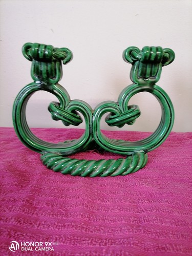 Bougeoir chandelier vert