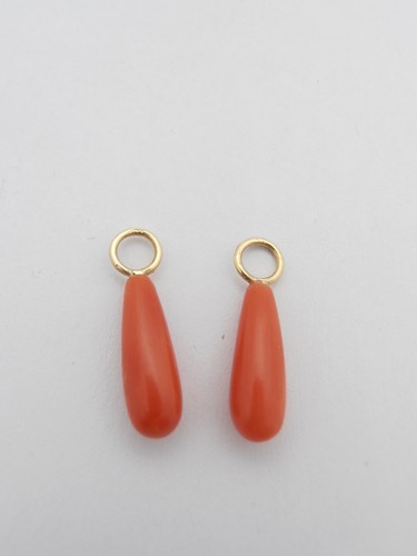 Paire gouttes corail - paire,